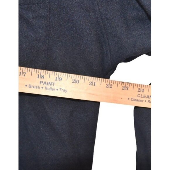 Vintage 90s Tommy Hilfiger Black Wool Blend Crest Emboidered Logo Shacket Shirt - Picture 6 of 6